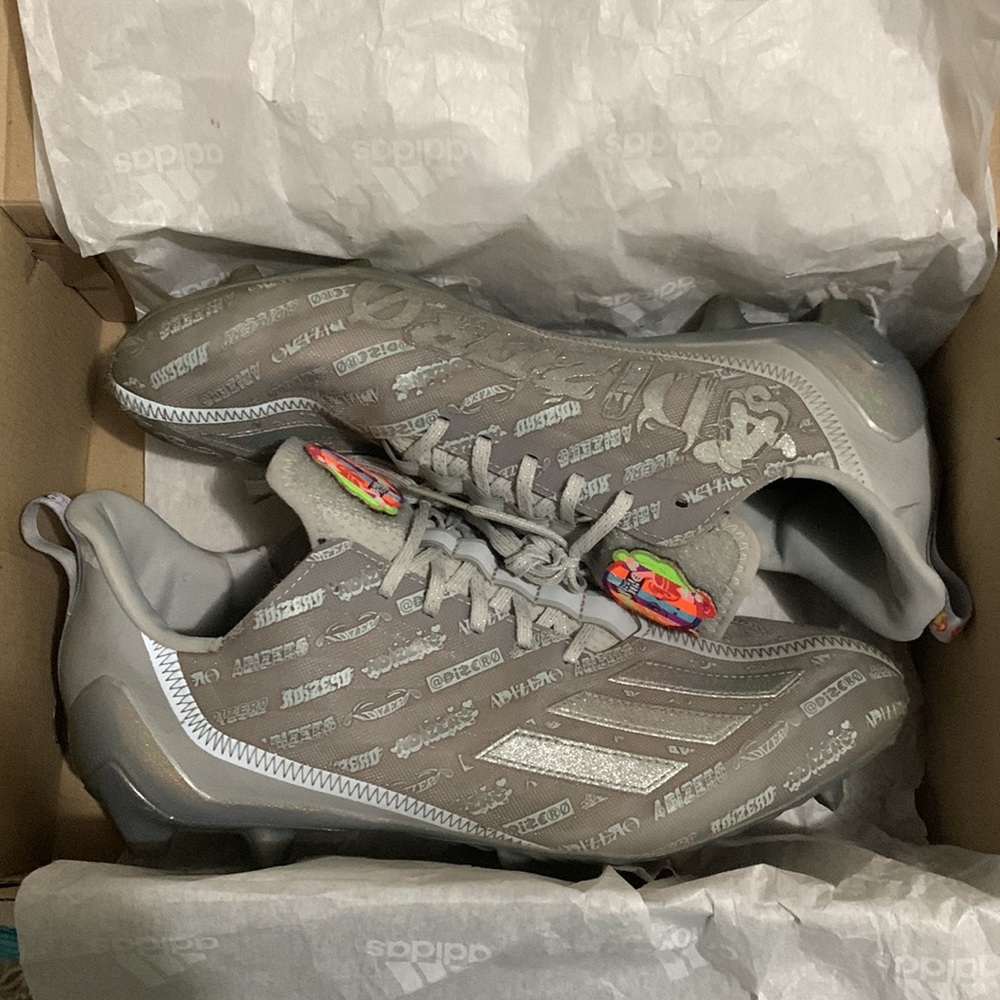 Adidas Adizero Silver Cleats